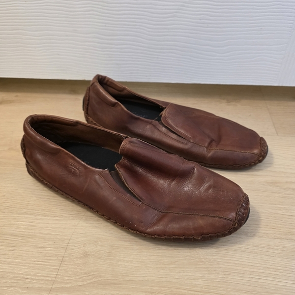 PIKOLINOS Men's Brown Leather Sleek Quality Jerez Slip On Flats Size 11 - Picture 1 of 8